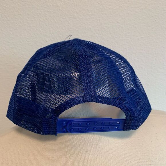 Vintage Blue Rope Baseball Hat SnapBack Novelty Route 66 Mesh - Picture 3 of 7